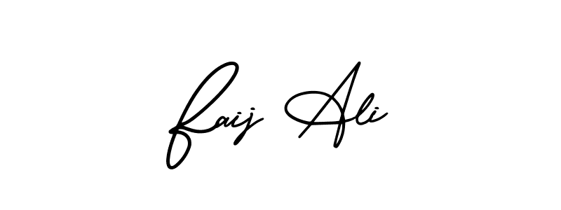 Best and Professional Signature Style for Faij Ali. AmerikaSignatureDemo-Regular Best Signature Style Collection. Faij Ali signature style 3 images and pictures png