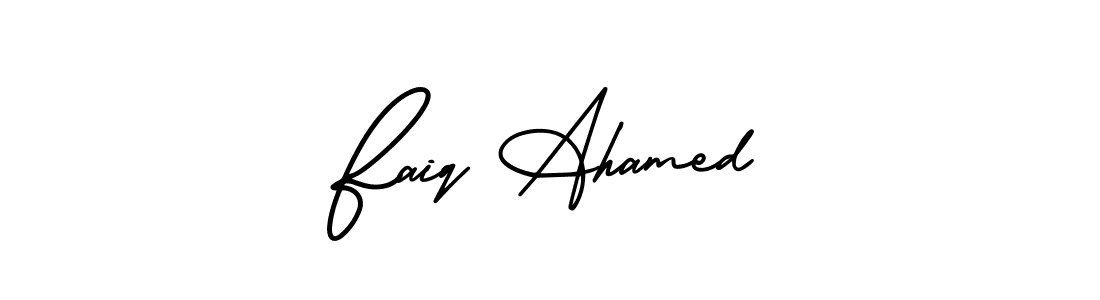 AmerikaSignatureDemo-Regular is a professional signature style that is perfect for those who want to add a touch of class to their signature. It is also a great choice for those who want to make their signature more unique. Get Faiq Ahamed name to fancy signature for free. Faiq Ahamed signature style 3 images and pictures png