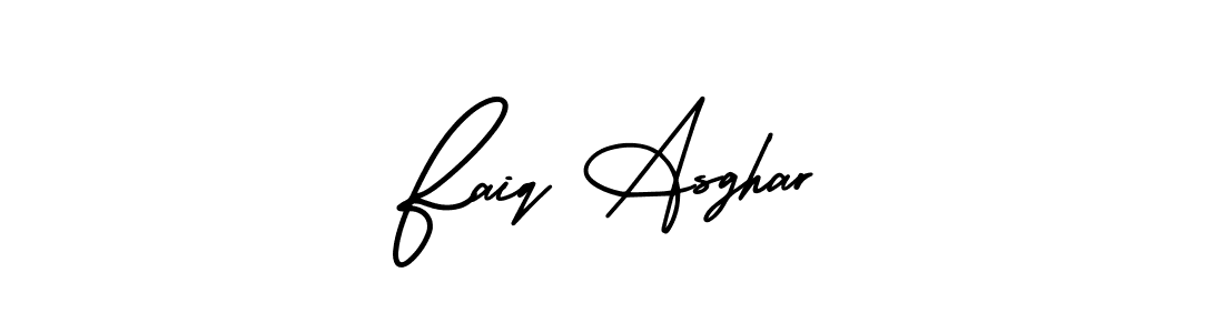 Faiq Asghar stylish signature style. Best Handwritten Sign (AmerikaSignatureDemo-Regular) for my name. Handwritten Signature Collection Ideas for my name Faiq Asghar. Faiq Asghar signature style 3 images and pictures png