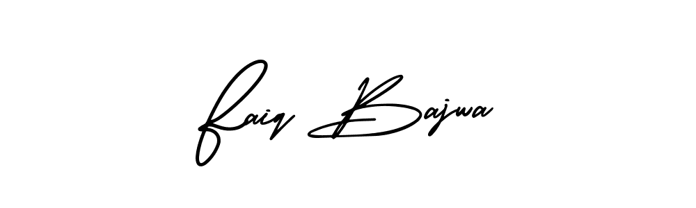 How to Draw Faiq Bajwa signature style? AmerikaSignatureDemo-Regular is a latest design signature styles for name Faiq Bajwa. Faiq Bajwa signature style 3 images and pictures png