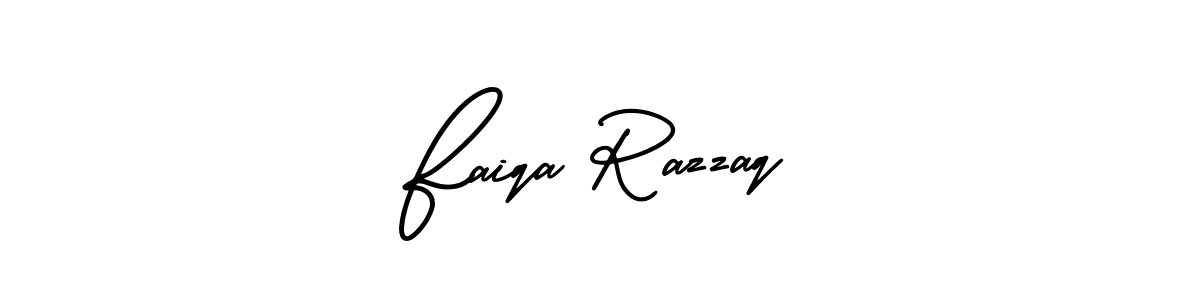 Faiqa Razzaq stylish signature style. Best Handwritten Sign (AmerikaSignatureDemo-Regular) for my name. Handwritten Signature Collection Ideas for my name Faiqa Razzaq. Faiqa Razzaq signature style 3 images and pictures png