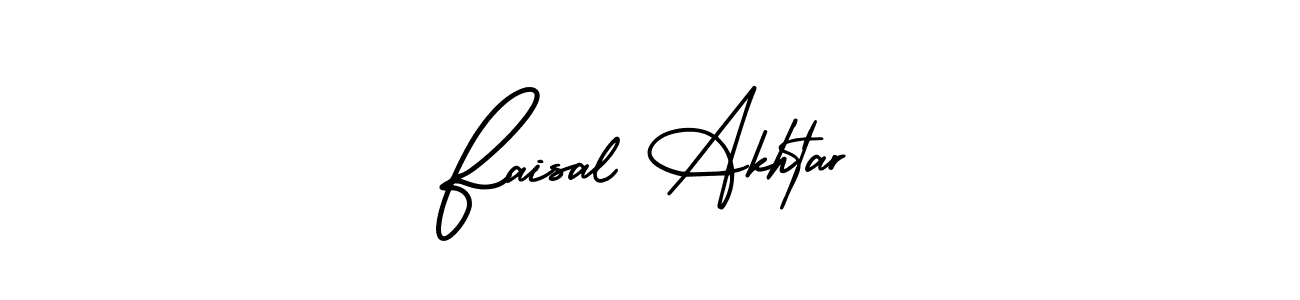 How to Draw Faisal Akhtar signature style? AmerikaSignatureDemo-Regular is a latest design signature styles for name Faisal Akhtar. Faisal Akhtar signature style 3 images and pictures png