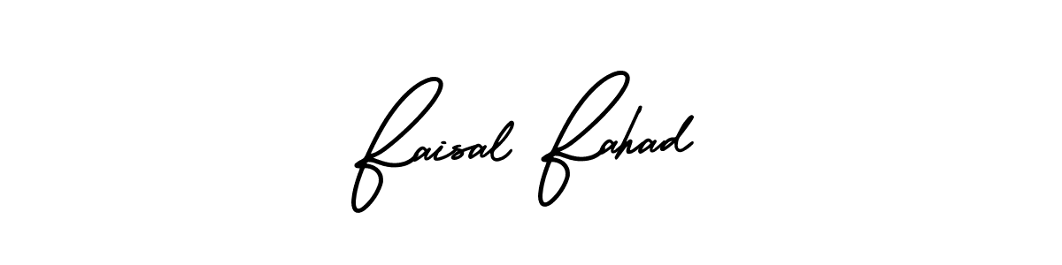 AmerikaSignatureDemo-Regular is a professional signature style that is perfect for those who want to add a touch of class to their signature. It is also a great choice for those who want to make their signature more unique. Get Faisal Fahad name to fancy signature for free. Faisal Fahad signature style 3 images and pictures png