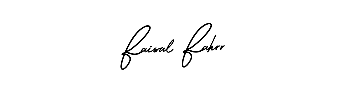 Use a signature maker to create a handwritten signature online. With this signature software, you can design (AmerikaSignatureDemo-Regular) your own signature for name Faisal Fahrr. Faisal Fahrr signature style 3 images and pictures png