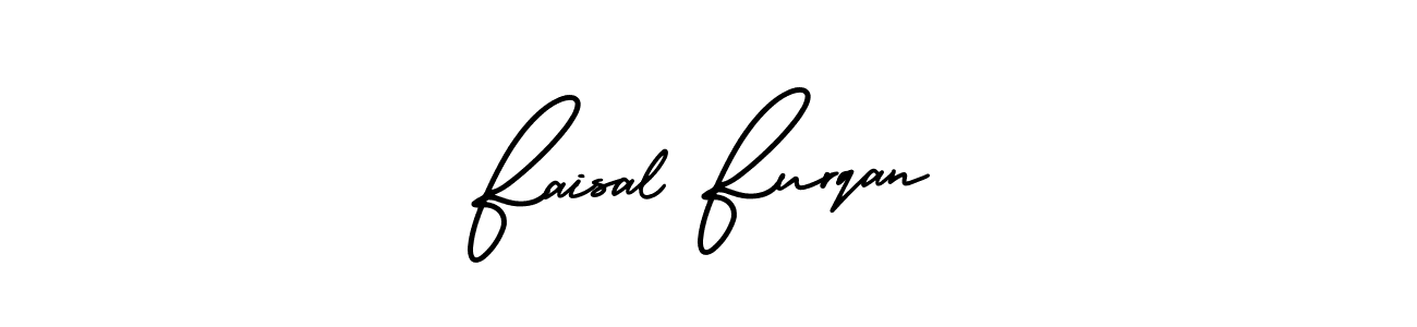 Design your own signature with our free online signature maker. With this signature software, you can create a handwritten (AmerikaSignatureDemo-Regular) signature for name Faisal Furqan. Faisal Furqan signature style 3 images and pictures png