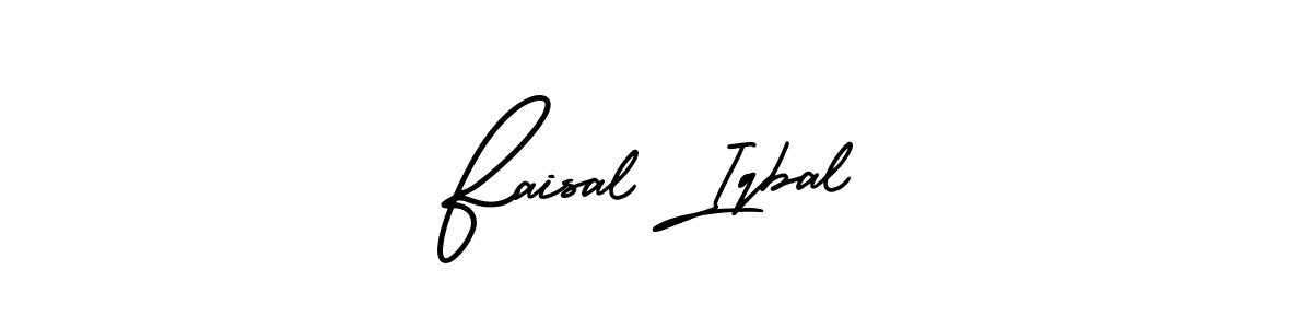 How to make Faisal Iqbal name signature. Use AmerikaSignatureDemo-Regular style for creating short signs online. This is the latest handwritten sign. Faisal Iqbal signature style 3 images and pictures png