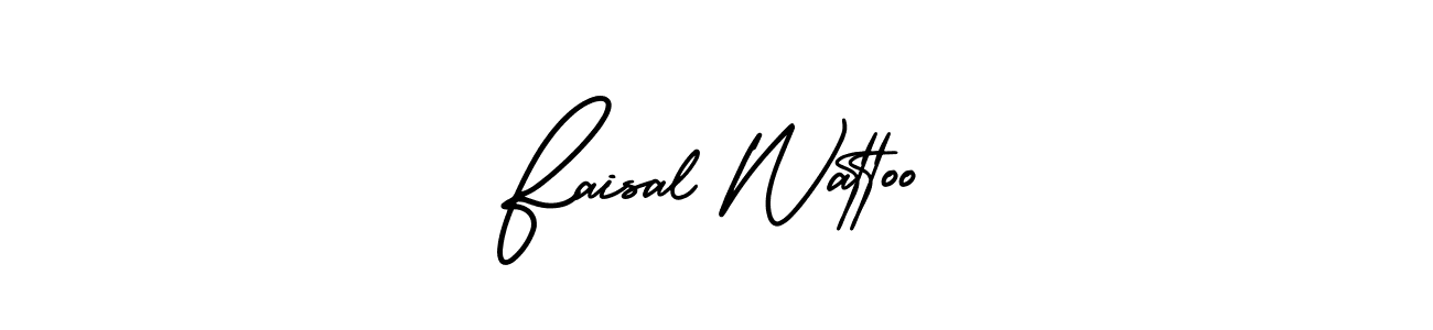 Design your own signature with our free online signature maker. With this signature software, you can create a handwritten (AmerikaSignatureDemo-Regular) signature for name Faisal Wattoo. Faisal Wattoo signature style 3 images and pictures png