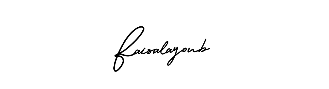 AmerikaSignatureDemo-Regular is a professional signature style that is perfect for those who want to add a touch of class to their signature. It is also a great choice for those who want to make their signature more unique. Get Faisalayoub name to fancy signature for free. Faisalayoub signature style 3 images and pictures png