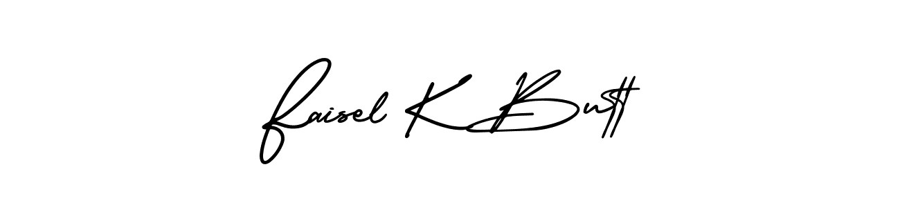 How to make Faisel K Butt signature? AmerikaSignatureDemo-Regular is a professional autograph style. Create handwritten signature for Faisel K Butt name. Faisel K Butt signature style 3 images and pictures png