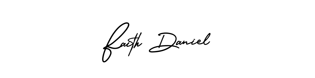 Make a beautiful signature design for name Faith Daniel. With this signature (AmerikaSignatureDemo-Regular) style, you can create a handwritten signature for free. Faith Daniel signature style 3 images and pictures png