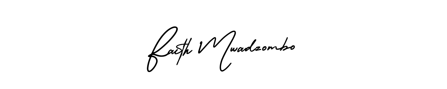 Create a beautiful signature design for name Faith Mwadzombo. With this signature (AmerikaSignatureDemo-Regular) fonts, you can make a handwritten signature for free. Faith Mwadzombo signature style 3 images and pictures png