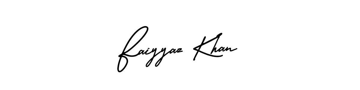 Use a signature maker to create a handwritten signature online. With this signature software, you can design (AmerikaSignatureDemo-Regular) your own signature for name Faiyyaz Khan. Faiyyaz Khan signature style 3 images and pictures png