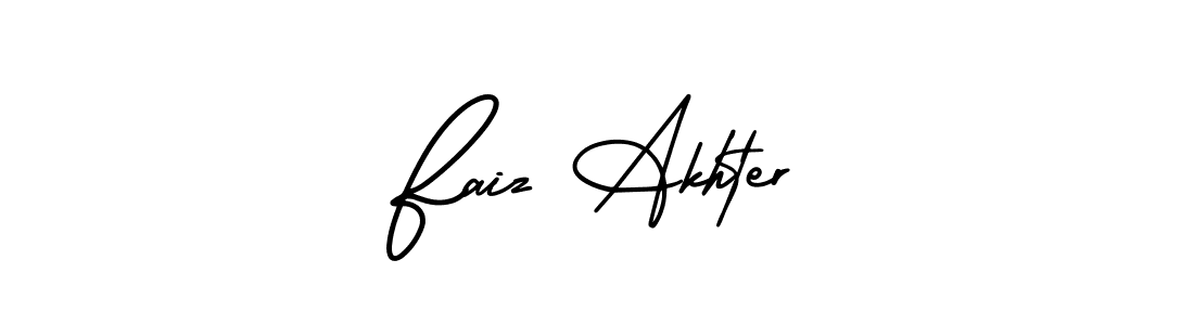 Also You can easily find your signature by using the search form. We will create Faiz Akhter name handwritten signature images for you free of cost using AmerikaSignatureDemo-Regular sign style. Faiz Akhter signature style 3 images and pictures png