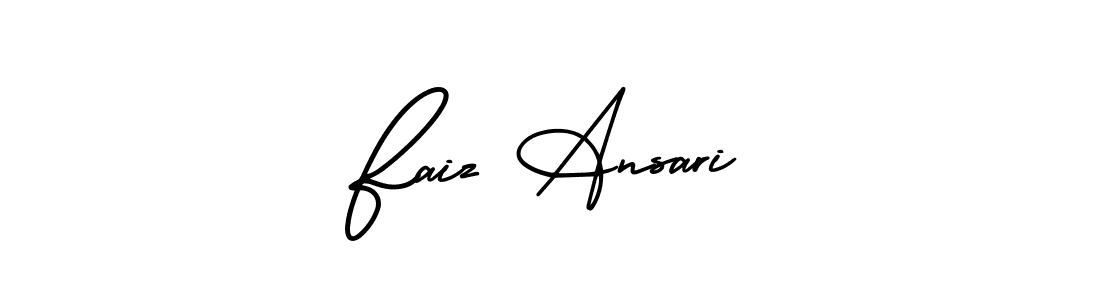 Create a beautiful signature design for name Faiz Ansari. With this signature (AmerikaSignatureDemo-Regular) fonts, you can make a handwritten signature for free. Faiz Ansari signature style 3 images and pictures png