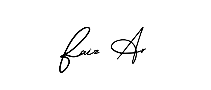 AmerikaSignatureDemo-Regular is a professional signature style that is perfect for those who want to add a touch of class to their signature. It is also a great choice for those who want to make their signature more unique. Get Faiz Ar name to fancy signature for free. Faiz Ar signature style 3 images and pictures png