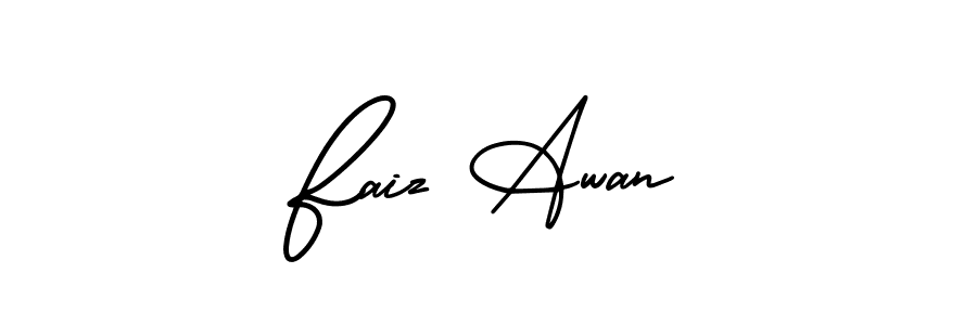 Check out images of Autograph of Faiz Awan name. Actor Faiz Awan Signature Style. AmerikaSignatureDemo-Regular is a professional sign style online. Faiz Awan signature style 3 images and pictures png