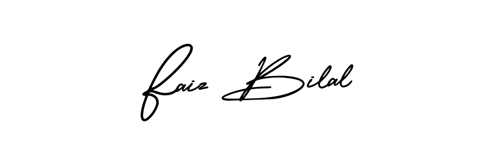 Faiz Bilal stylish signature style. Best Handwritten Sign (AmerikaSignatureDemo-Regular) for my name. Handwritten Signature Collection Ideas for my name Faiz Bilal. Faiz Bilal signature style 3 images and pictures png
