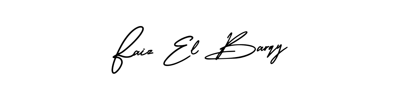 How to Draw Faiz El Barqy signature style? AmerikaSignatureDemo-Regular is a latest design signature styles for name Faiz El Barqy. Faiz El Barqy signature style 3 images and pictures png