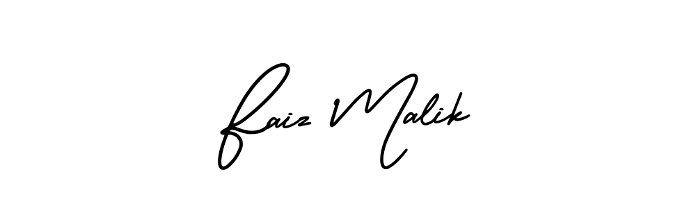 It looks lik you need a new signature style for name Faiz Malik. Design unique handwritten (AmerikaSignatureDemo-Regular) signature with our free signature maker in just a few clicks. Faiz Malik signature style 3 images and pictures png