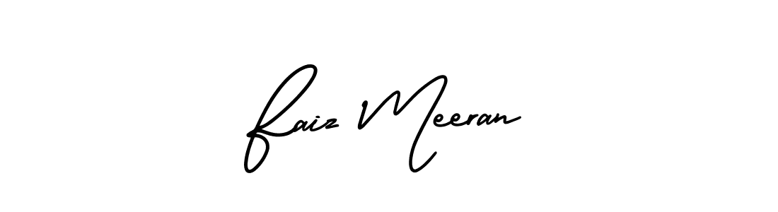 Use a signature maker to create a handwritten signature online. With this signature software, you can design (AmerikaSignatureDemo-Regular) your own signature for name Faiz Meeran. Faiz Meeran signature style 3 images and pictures png