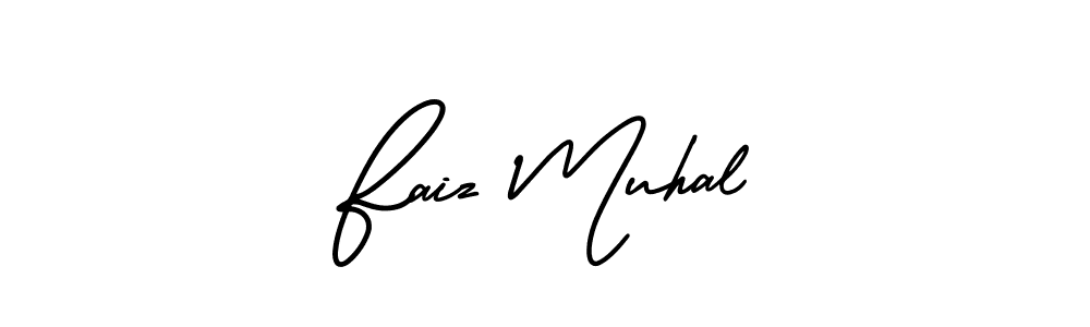 Also we have Faiz Muhal name is the best signature style. Create professional handwritten signature collection using AmerikaSignatureDemo-Regular autograph style. Faiz Muhal signature style 3 images and pictures png