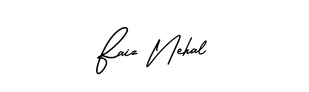 Best and Professional Signature Style for Faiz Nehal. AmerikaSignatureDemo-Regular Best Signature Style Collection. Faiz Nehal signature style 3 images and pictures png