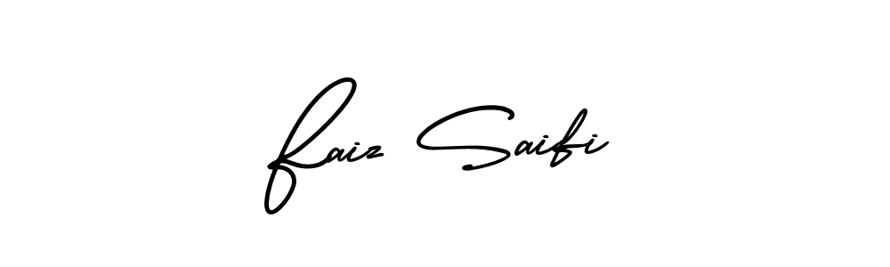 You should practise on your own different ways (AmerikaSignatureDemo-Regular) to write your name (Faiz Saifi) in signature. don't let someone else do it for you. Faiz Saifi signature style 3 images and pictures png