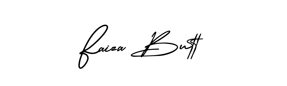 How to make Faiza Butt name signature. Use AmerikaSignatureDemo-Regular style for creating short signs online. This is the latest handwritten sign. Faiza Butt signature style 3 images and pictures png