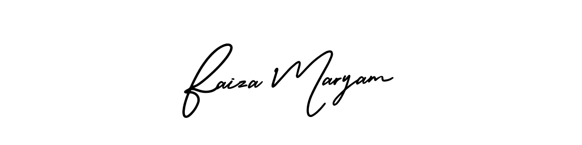 Make a short Faiza Maryam signature style. Manage your documents anywhere anytime using AmerikaSignatureDemo-Regular. Create and add eSignatures, submit forms, share and send files easily. Faiza Maryam signature style 3 images and pictures png
