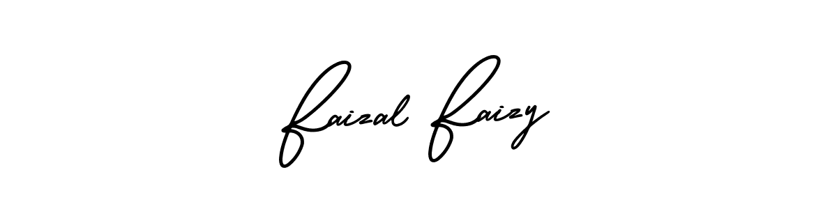 How to make Faizal Faizy name signature. Use AmerikaSignatureDemo-Regular style for creating short signs online. This is the latest handwritten sign. Faizal Faizy signature style 3 images and pictures png