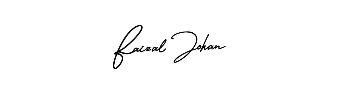How to make Faizal Johan signature? AmerikaSignatureDemo-Regular is a professional autograph style. Create handwritten signature for Faizal Johan name. Faizal Johan signature style 3 images and pictures png