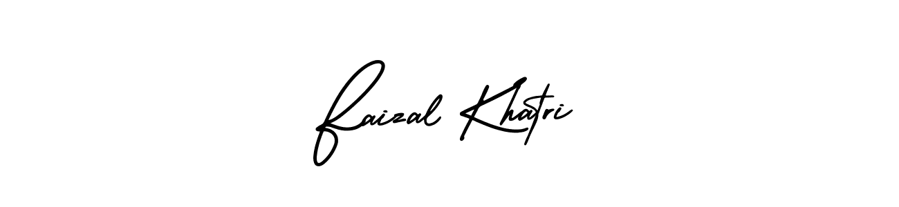 How to make Faizal Khatri signature? AmerikaSignatureDemo-Regular is a professional autograph style. Create handwritten signature for Faizal Khatri name. Faizal Khatri signature style 3 images and pictures png