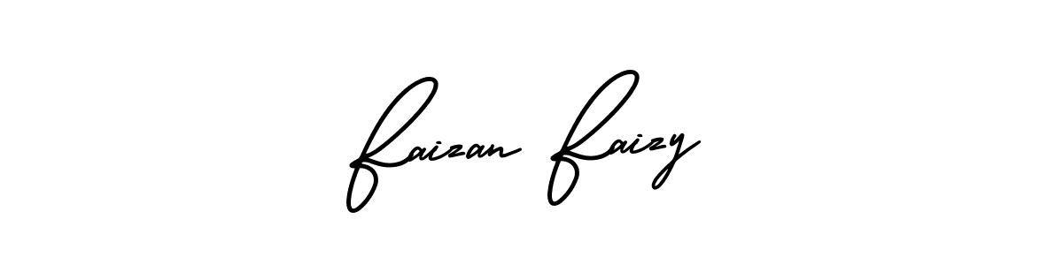How to make Faizan Faizy name signature. Use AmerikaSignatureDemo-Regular style for creating short signs online. This is the latest handwritten sign. Faizan Faizy signature style 3 images and pictures png