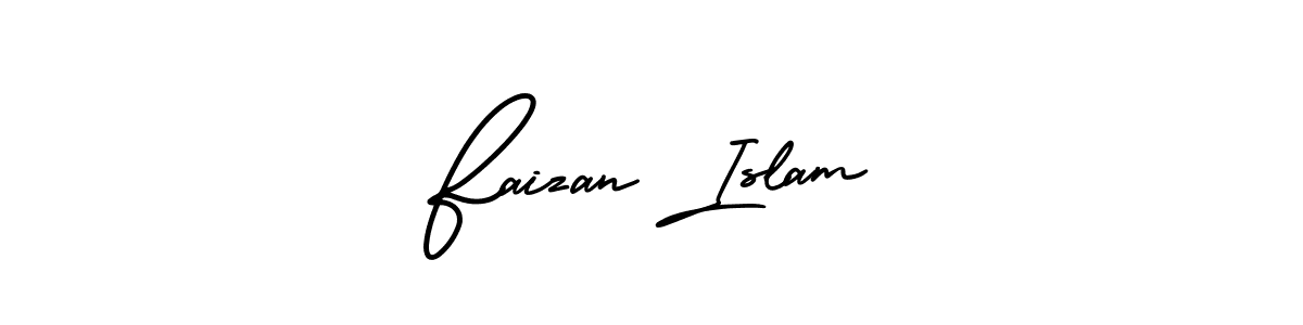 This is the best signature style for the Faizan Islam name. Also you like these signature font (AmerikaSignatureDemo-Regular). Mix name signature. Faizan Islam signature style 3 images and pictures png
