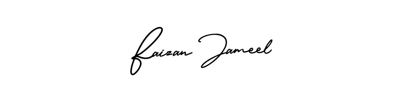 AmerikaSignatureDemo-Regular is a professional signature style that is perfect for those who want to add a touch of class to their signature. It is also a great choice for those who want to make their signature more unique. Get Faizan Jameel name to fancy signature for free. Faizan Jameel signature style 3 images and pictures png