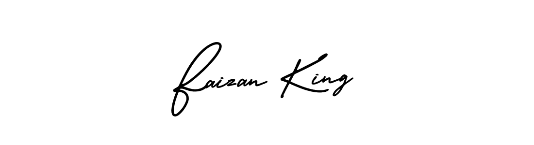 Faizan King stylish signature style. Best Handwritten Sign (AmerikaSignatureDemo-Regular) for my name. Handwritten Signature Collection Ideas for my name Faizan King. Faizan King signature style 3 images and pictures png