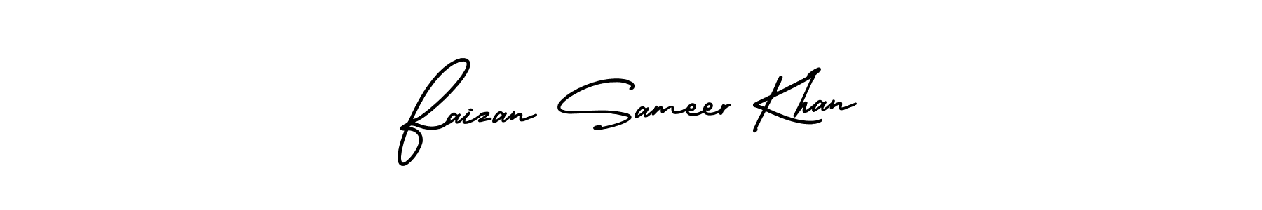 It looks lik you need a new signature style for name Faizan Sameer Khan. Design unique handwritten (AmerikaSignatureDemo-Regular) signature with our free signature maker in just a few clicks. Faizan Sameer Khan signature style 3 images and pictures png
