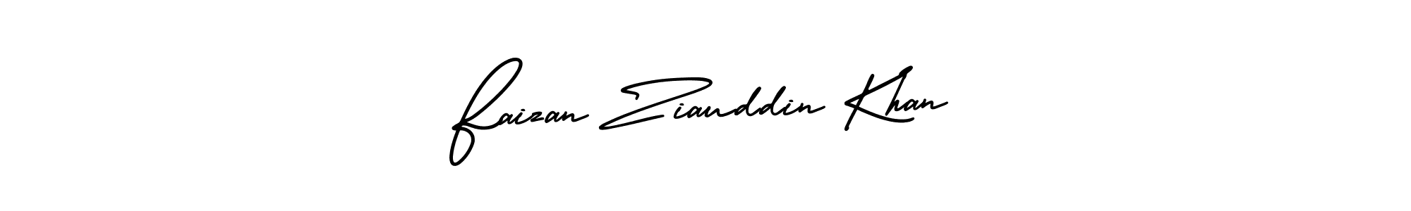 The best way (AmerikaSignatureDemo-Regular) to make a short signature is to pick only two or three words in your name. The name Faizan Ziauddin Khan include a total of six letters. For converting this name. Faizan Ziauddin Khan signature style 3 images and pictures png