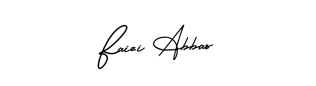 You should practise on your own different ways (AmerikaSignatureDemo-Regular) to write your name (Faizi Abbas) in signature. don't let someone else do it for you. Faizi Abbas signature style 3 images and pictures png