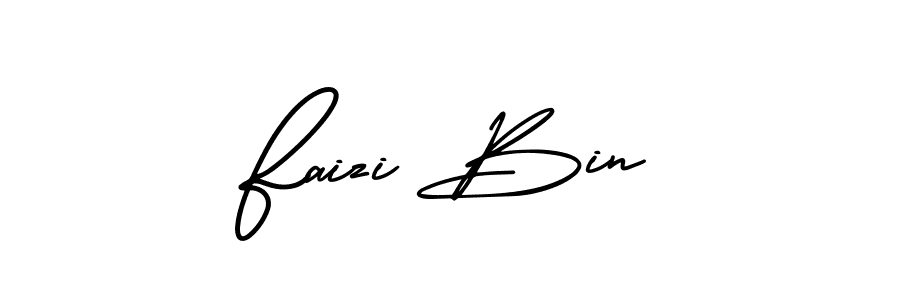 You should practise on your own different ways (AmerikaSignatureDemo-Regular) to write your name (Faizi Bin) in signature. don't let someone else do it for you. Faizi Bin signature style 3 images and pictures png