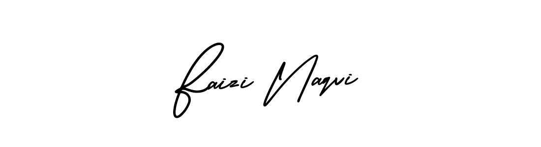 Use a signature maker to create a handwritten signature online. With this signature software, you can design (AmerikaSignatureDemo-Regular) your own signature for name Faizi Naqvi. Faizi Naqvi signature style 3 images and pictures png