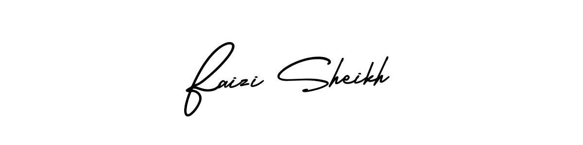 Create a beautiful signature design for name Faizi Sheikh. With this signature (AmerikaSignatureDemo-Regular) fonts, you can make a handwritten signature for free. Faizi Sheikh signature style 3 images and pictures png