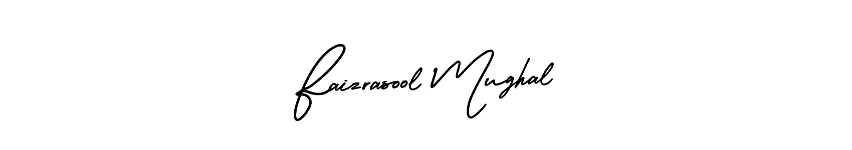 AmerikaSignatureDemo-Regular is a professional signature style that is perfect for those who want to add a touch of class to their signature. It is also a great choice for those who want to make their signature more unique. Get Faizrasool Mughal name to fancy signature for free. Faizrasool Mughal signature style 3 images and pictures png
