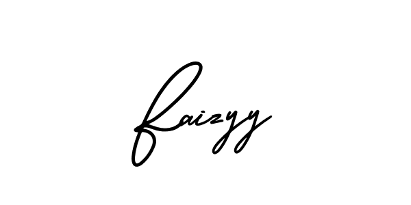 Make a beautiful signature design for name Faizyy. With this signature (AmerikaSignatureDemo-Regular) style, you can create a handwritten signature for free. Faizyy signature style 3 images and pictures png