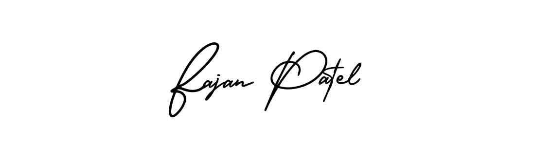 How to Draw Fajan Patel signature style? AmerikaSignatureDemo-Regular is a latest design signature styles for name Fajan Patel. Fajan Patel signature style 3 images and pictures png