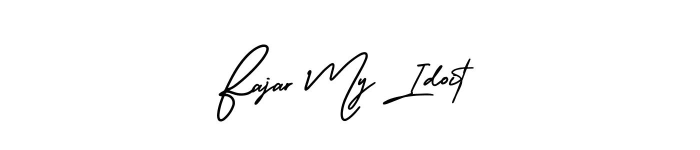 Fajar My Idoit stylish signature style. Best Handwritten Sign (AmerikaSignatureDemo-Regular) for my name. Handwritten Signature Collection Ideas for my name Fajar My Idoit. Fajar My Idoit signature style 3 images and pictures png