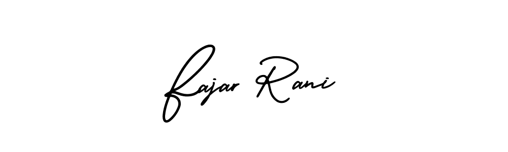 Fajar Rani stylish signature style. Best Handwritten Sign (AmerikaSignatureDemo-Regular) for my name. Handwritten Signature Collection Ideas for my name Fajar Rani. Fajar Rani signature style 3 images and pictures png