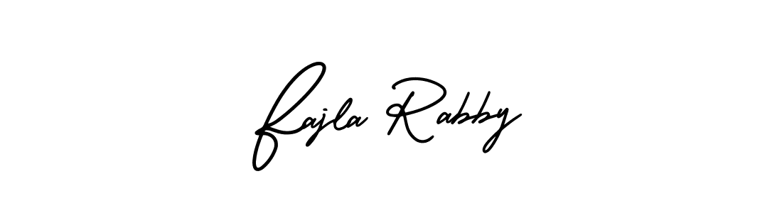 How to Draw Fajla Rabby signature style? AmerikaSignatureDemo-Regular is a latest design signature styles for name Fajla Rabby. Fajla Rabby signature style 3 images and pictures png