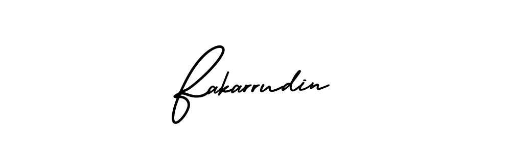 How to make Fakarrudin name signature. Use AmerikaSignatureDemo-Regular style for creating short signs online. This is the latest handwritten sign. Fakarrudin signature style 3 images and pictures png