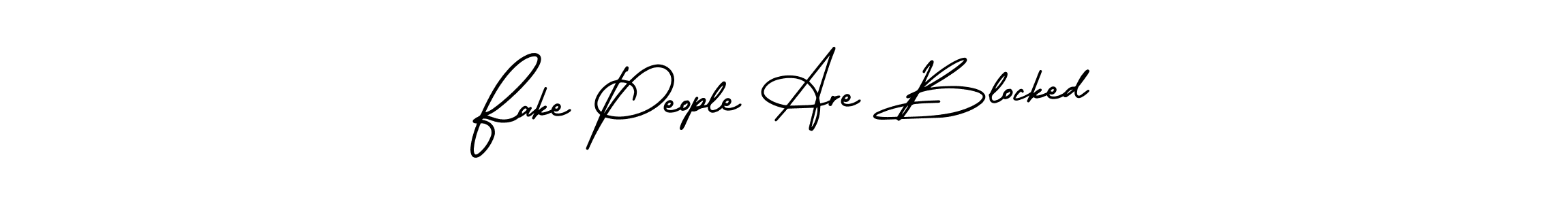 Create a beautiful signature design for name Fake People Are Blocked. With this signature (AmerikaSignatureDemo-Regular) fonts, you can make a handwritten signature for free. Fake People Are Blocked signature style 3 images and pictures png